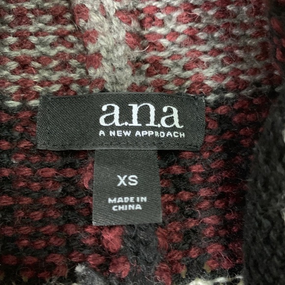 A.N.A Multicolored Striped Sleeveless Open Front Knit Cardigan XS - Picture 6 of 9